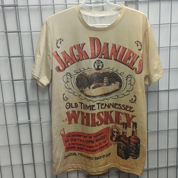 Men's Jack Daniel's Whiskey Old No. 7 Size LG Yellow💛 - Picture 1 of 8